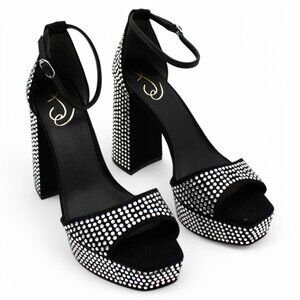 Sam Edelman Womens Faux Suede Ankle Strap Pumps